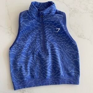 Gymshark Zip Cropped Tank (women’s small)
